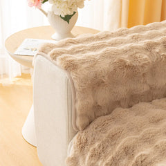 Super Soft Shaggy Non-Slip Plush Sofa Cover