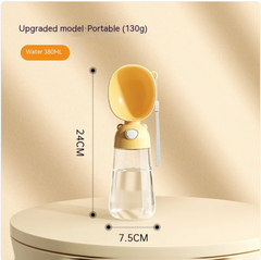 Portable Dog Water Bottle & Feeder for Pets, Travel Water Dispenser and Bowl
