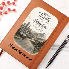 Retirement Journal - With  Gift Wrap Bundle + Personalized Note