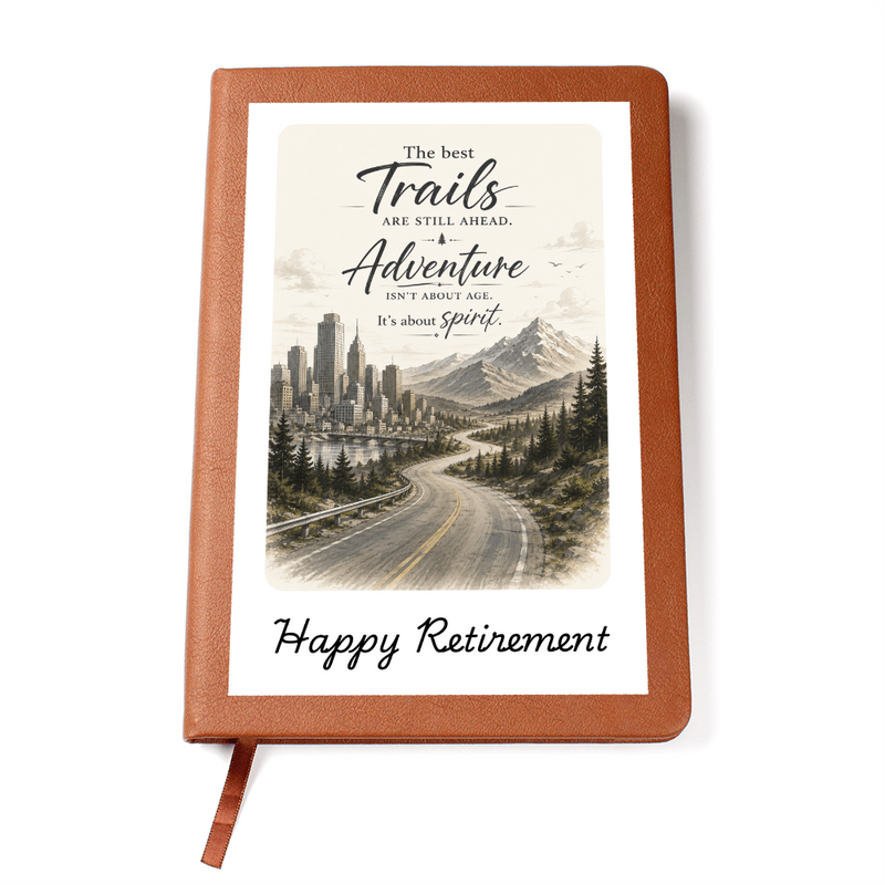 Retirement Journal - With  Gift Wrap Bundle + Personalized Note