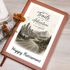 Retirement Journal - With  Gift Wrap Bundle + Personalized Note