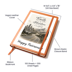 Retirement Journal - With  Gift Wrap Bundle + Personalized Note