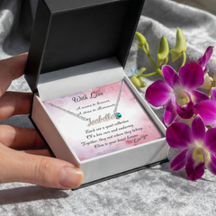 Custom Name Necklace and Birthstone