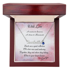 Custom Name Necklace and Birthstone