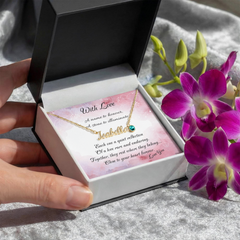Custom Name Necklace and Birthstone