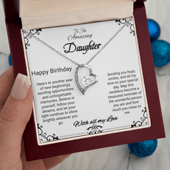 Happy Birthday To An Amazing Daughter - Forever Love Necklace