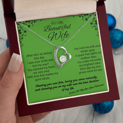 To My Beautiful Wife -Forever Love Necklace - Love, Your Husband