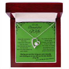 To My Beautiful Wife -Forever Love Necklace - Love, Your Husband