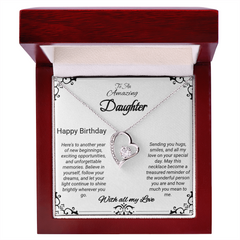 Happy Birthday To An Amazing Daughter - Forever Love Necklace