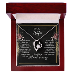 To My Wife- Happy Anniversqary. Forever Love Necklace