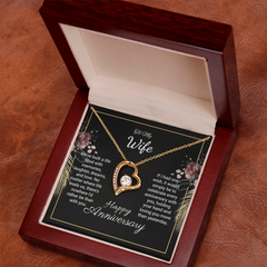 To My Wife- Happy Anniversqary. Forever Love Necklace