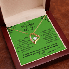 To My Beautiful Wife -Forever Love Necklace - Love, Your Husband