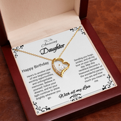 Happy Birthday To An Amazing Daughter - Forever Love Necklace