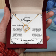 Happy Birthday To An Amazing Daughter - Forever Love Necklace