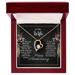 To My Wife- Happy Anniversqary. Forever Love Necklace