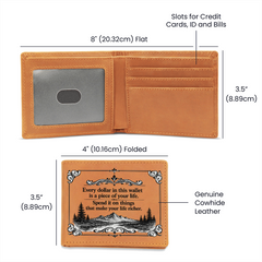 Graphic Leather Wallet - Perfect Gift Idea for Him