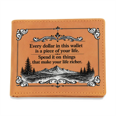 Graphic Leather Wallet - Perfect Gift Idea for Him