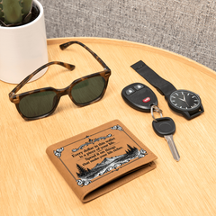 Graphic Leather Wallet - Perfect Gift Idea for Him