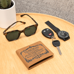 Graphic Leather Wallet - A Gift of Wisdom