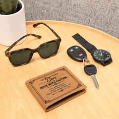 Leather Wallet - To My Son