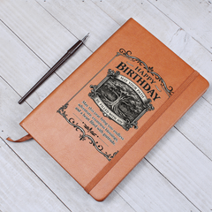 Happy Birthday - Leather Journal