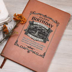 Happy Birthday - Leather Journal