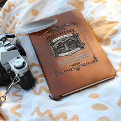 Happy Birthday - Leather Journal