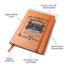 Happy Birthday - Leather Journal