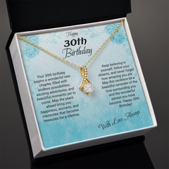 Happy 30th Birthday - Alluring Beauty Necklace