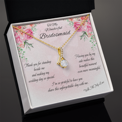 To My Wonderful Bridesmaid - Alluring Beauty Necklace