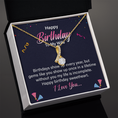 Happy Birthday to My Wife – Alluring Beauty Necklace