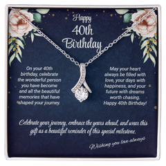 Happy 40th Birthday - Alluring Beauty Necklace
