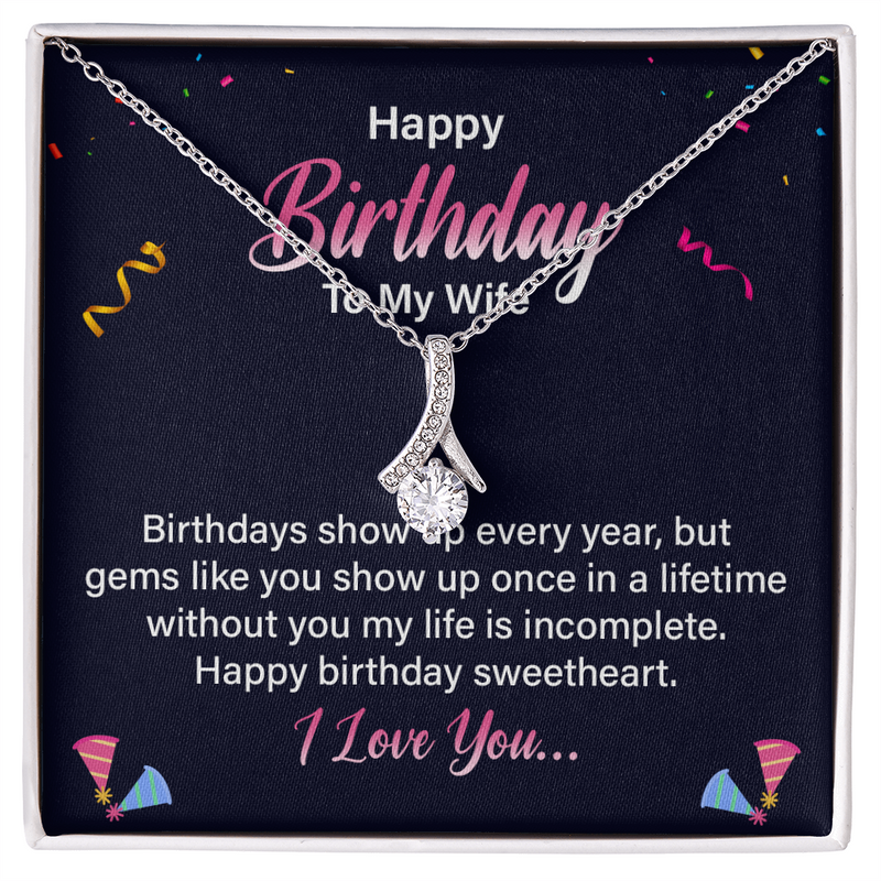 Happy Birthday to My Wife – Alluring Beauty Necklace