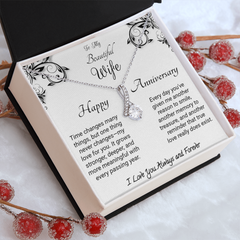 To my Wife - Happy Anniversary. Alluring Beauty Necklace