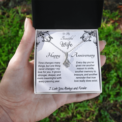 To my Wife - Happy Anniversary. Alluring Beauty Necklace