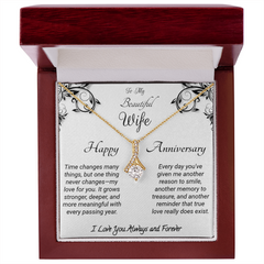 To my Wife - Happy Anniversary. Alluring Beauty Necklace
