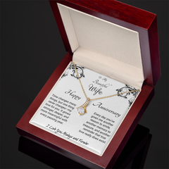 To my Wife - Happy Anniversary. Alluring Beauty Necklace