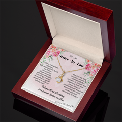 To Our Sister - In - Law.  Alluring Beauty Necklace - Happy 80th Birthday.