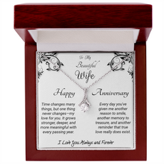 To my Wife - Happy Anniversary. Alluring Beauty Necklace