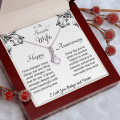 To my Wife - Happy Anniversary. Alluring Beauty Necklace