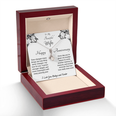 To my Wife - Happy Anniversary. Alluring Beauty Necklace