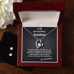 Forever Love Necklace & Earing Set. To My Beautiful Wacky Grandma.
