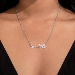 Personalized Dog Name Necklace - This Angel Has Four Paws