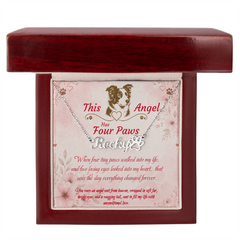 Personalized Dog Name Necklace - This Angel Has Four Paws