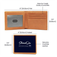 Graphic leather Wallet - Your Design, your Story. Add your own graphics