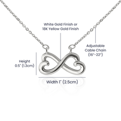 Endless Love Necklace. To My Perfect Match. Tennis Enthusiast gift