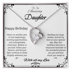 Happy Birthday To An Amazing Daughter - Forever Love Necklace