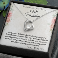 To Someone Special On Your 20th Birthday - Forever Love Necklace