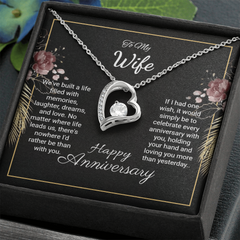 To My Wife- Happy Anniversqary. Forever Love Necklace