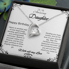 Happy Birthday To An Amazing Daughter - Forever Love Necklace